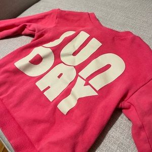 H&M 12mo SUNDAY sweatshirt